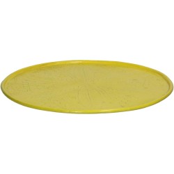 JK Home Décor - Δίσκος Κίτρινο Αλουμίνιο 33xx33x0.5cm 1654