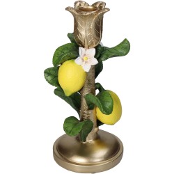 JK Home Décor - Κηροπήγιο Lemon Tree Πολυρεζίν 11x10.5x21.5cm 1978