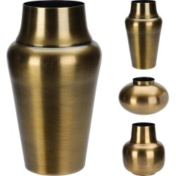 JK Home Décor - Βάζο Σιδερένιο Μπρονζέ 11x13cm 3Σχδ 695251