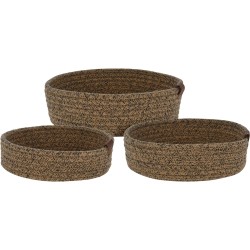 JK Home Décor - Καλάθι S/3 22X6cm. 23X7cm. 26X8cm 310017