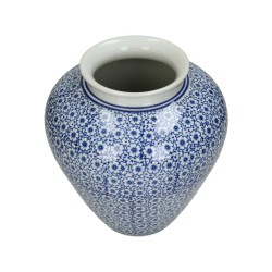 JK Home Décor - Βάζο Chinoiserie Πορσελάνη 18x18x20cm 4359