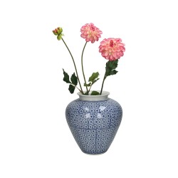 JK Home Décor - Βάζο Chinoiserie Πορσελάνη 18x18x20cm 4359