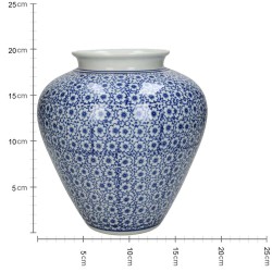 JK Home Décor - Βάζο Chinoiserie Πορσελάνη 18x18x20cm 4359