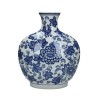 JK Home Décor - Βάζο Chinoiserie Μπλε 26x12x32cm 8152 