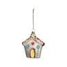 JK Home Décor - Στολίδι Candy House Γυάλινο 11.5cm 6105