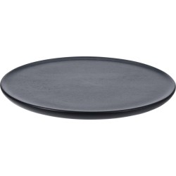 JK Home Décor - Βάση Κεριών Ξύλο Μαύρο 28cm 611568