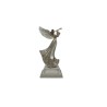 Άγγελος Πολυρεζίν Ασημί Με Τρομπετα 13x10.5x28.5cm JK Home Décoration 57354