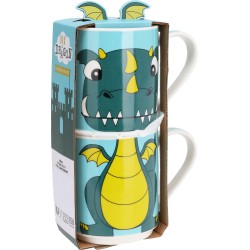 Κούπες πορσελάνης Σετ/2 "Dax The Dragon" 265ml JK Home Decoration 453615f