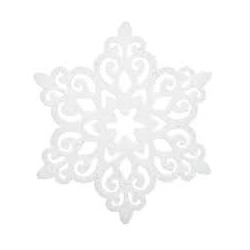 Νιφάδα διακοσμητική Polyfoam λευκή 35εκ Inart 2-70-675-0311