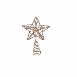 Κορυφή Δέντρου Αστέρι Μεταλλικό χρυσό/μπρονζέ 16εκ JK Home Decor 39835