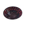 Μπωλ γυάλινο μαύρο/κόκκινο 20x8,5cm Espiel Uta180