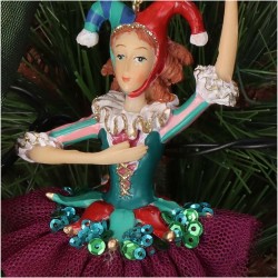 JK Home Décor - Στολίδι Jester Fairy Tale Πολυρεζίν 15.2cm 6728