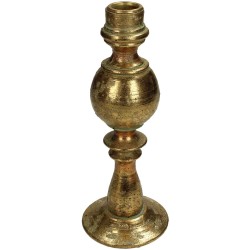 JK Home Décor - Κηροπήγιο Πολυρεζίν Χρυσό 8.5x8.5x22cm 8410
