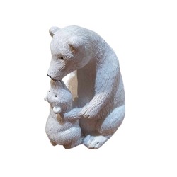 Πολική Αρκούδα resin λευκή 11x8x13.5cm JK Home Décor 653640a