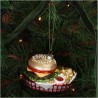 JK Home Décor - Στολίδι Hamburger & Fries Γυάλινο 10.2cm 7761