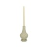 JK Home Décor - Κηροπήγιο Πολυρεζίν Μπεζ 10.8x10.8x19.3cm 8587