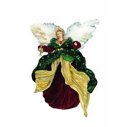 JK Home Décor - Άγγελος Κορυφή Δέντρου Μπορντώ 27εκ 57387