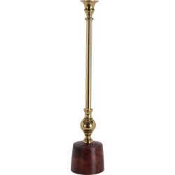 JK Home Décor - Κηροπήγιο με Ξύλινη Βάση 45.5cm 688673 