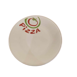 Πιάτo για σερβίρισμα πίτσας λευκή πορσελάνη 31εκ Cryspo Trio 10006