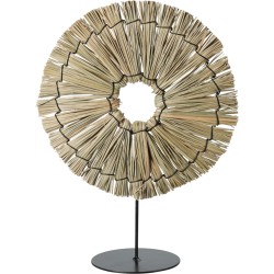 JK Home Décor - Κύκλος Από Rattan Σε Βάση 20x30cm 475723