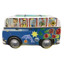 JK Home Décor - Κουτί μεταλλικό 23x11.5x12.5cm Surf Camper - Delphin 001.550