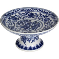 JK Home Décor - Τουρτιέρα Chinoiserie Μπλε 20.5x11cm 4202