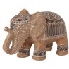 Ελέφαντας από Πολυρεζίν μπεζ/καφέ 31x12x26cm JK Home Décor 935043
