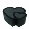 JK Home Décor - Κουτί Χάρτινο Διπλή Καρδιά Λευκό 22-26x9-11cm 57593