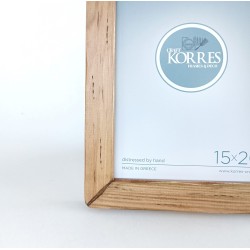 KORRESCRAFT-ΚΟΡΝΙΖΑ ΞΥΛΙΝΗ 15X20 MARE SLIM-ALMOND WOOD 241-303-03