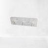 KORRESCRAFT-ΞΥΛΙΝΗ ΚΡΕΜΑΣΤΡΑ ΤΟΙΧΟΥ ΤΡΙΠΛΗ 30Χ9.5ΕΚ "SIMPLE"-MARE WHITE 261-170-101
