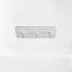 KORRESCRAFT-ΞΥΛΙΝΗ ΚΡΕΜΑΣΤΡΑ ΤΟΙΧΟΥ ΤΡΙΠΛΗ 30Χ9.5ΕΚ "SIMPLE"-MARE WHITE 261-170-101