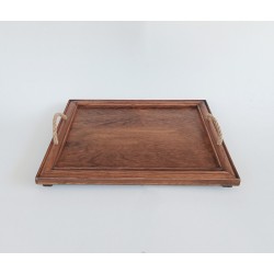 KORRESCRAFT-ΞΥΛΙΝΟΣ ΔΙΣΚΟΣ ΣΕΡΒ. 34X43 ANTIQUE-WALNUT BROWN 236-611-04