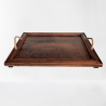 KORRESCRAFT-ΞΥΛΙΝΟΣ ΔΙΣΚΟΣ ΣΕΡΒ. 34X43 ANTIQUE-WALNUT BROWN 236-611-04