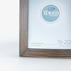 KORRESCRAFT-ΚΟΡΝΙΖΑ ΞΥΛΙΝΗ 15X20 PLAIN SLIM-TAUPE 251-103-107