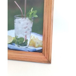 KORRESCRAFT-ΚΟΡΝΙΖΑ ΞΥΛΙΝΗ 20X25 CHIC-ALMOND WOOD 252-104-03