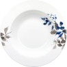 Σερβίτσιο Φαγητού πορσελάνης 20τμχ γκρι/μπλε φύλλα ANKOR 23217-20