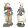 JK Home Décor - Κουνέλια στον Κήπο 13.5x12x31cm SΕΤ/2 57654