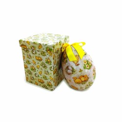 JK Home Décor - Αυγό Παπάκι με Κουτί Κίτρινο 15cm 57648