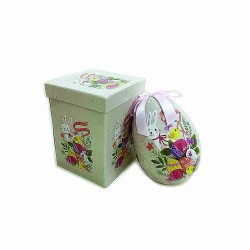 JK Home Décor - Αυγό Ζωάκια με Κουτί Ροζ 15cm 57650