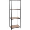 JK Home Décor - Ραφιέρα από Μέταλλο & Ξύλο 45x30x130cm 405591