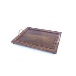 KORRESCRAFT-ΞΥΛΙΝΟΣ ΔΙΣΚΟΣ ΣΕΡΒ. 34X43 ANTIQUE-WALNUT BROWN 236-611-04